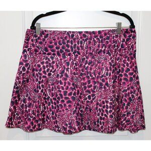 Lilly Pulitzer Size 14 Charleston Purple Hollyhock Gigi Flared Skirt Fun, Preppy